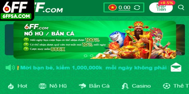 6FF là nền tảng cá cược trực tuyến đa dạng 
